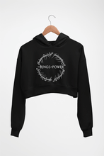 Load image into Gallery viewer, The Rings of Power Crop HOODIE FOR WOMEN-Black-Ektarfa.online
