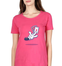 Load image into Gallery viewer, Poker T-Shirt for Women-XS(32 Inches)-Pink-Ektarfa.online
