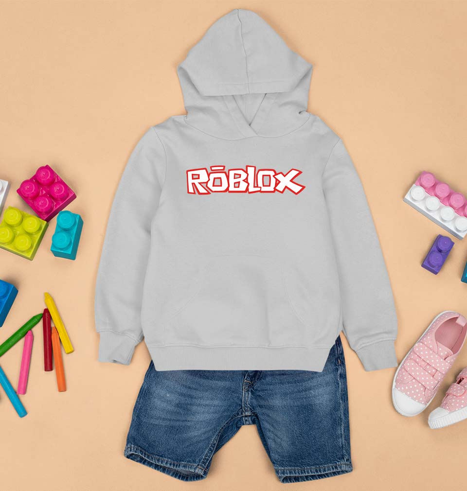 Roblox Kids Hoodie for Boy/Girl-0-1 Year(22 Inches)-Grey-Ektarfa.online