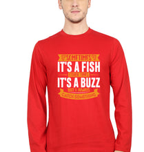 Load image into Gallery viewer, Fishing Full Sleeves T-Shirt for Men-Red-Ektarfa.online
