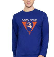 Load image into Gallery viewer, David Bowie Full Sleeves T-Shirt for Men-Royal blue-Ektarfa.online
