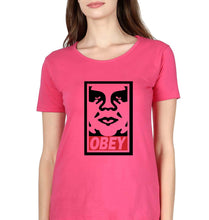 Load image into Gallery viewer, Obey T-Shirt for Women-XS(32 Inches)-Pink-Ektarfa.online

