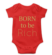 Load image into Gallery viewer, Born To be Rich Kids Romper For Baby Boy/Girl-0-5 Months(18 Inches)-Red-Ektarfa.online
