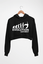 Load image into Gallery viewer, Guitarist Crop HOODIE FOR WOMEN-Black-Ektarfa.online
