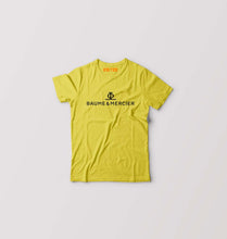 Load image into Gallery viewer, Baume &amp; Mercier Kids T-Shirt for Boy/Girl-0-1 Year(20 Inches)-Yellow-Ektarfa.online
