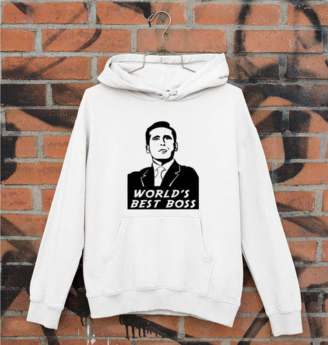 Michael Scott Best Boss Unisex Hoodie for Men/Women-White-Ektarfa.online