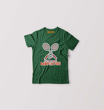 Load image into Gallery viewer, Badminton Kids T-Shirt for Boy/Girl-0-1 Year(20 Inches)-Dark Green-Ektarfa.online
