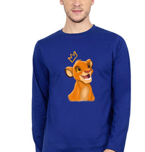 Load image into Gallery viewer, Lion King Simba Full Sleeves T-Shirt for Men-Royal blue-Ektarfa.online
