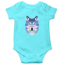 Load image into Gallery viewer, Wolf Kids Romper For Baby Boy/Girl-0-5 Months(18 Inches)-Sky Blue-Ektarfa.online
