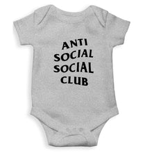 Load image into Gallery viewer, Anti Social Social Club Kids Romper For Baby Boy/Girl-0-5 Months(18 Inches)-Grey-Ektarfa.online
