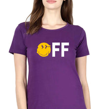 Load image into Gallery viewer, Emoji Off T-Shirt for Women-Purple-Ektarfa.online

