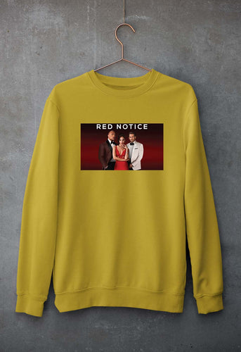 Red Notice Unisex Sweatshirt for Men/Women-Mustard Yellow-Ektarfa.online