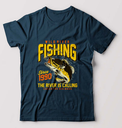 Fishing T-Shirt for Men-Petrol Blue-Ektarfa.online