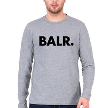 Load image into Gallery viewer, BALR Full Sleeves T-Shirt for Men-S(38 Inches)-Grey Melange-Ektarfa.online
