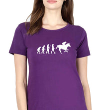Load image into Gallery viewer, Horse Riding T-Shirt for Women-Purple-Ektarfa.online
