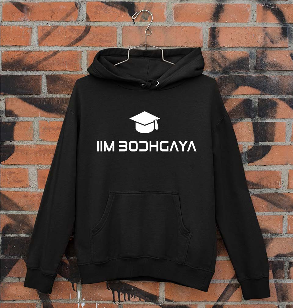 IIM BodhGaya Unisex Hoodie for Men/Women-S(40 Inches)-Black-Ektarfa.online