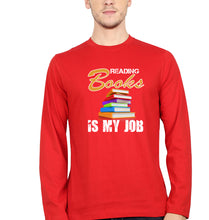 Load image into Gallery viewer, Books Full Sleeves T-Shirt for Men-Red-Ektarfa.online
