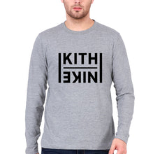 Load image into Gallery viewer, Kith Full Sleeves T-Shirt for Men-S(38 Inches)-Grey Melange-Ektarfa.online
