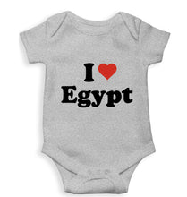 Load image into Gallery viewer, I Love Egypt Kids Romper For Baby Boy/Girl-0-5 Months(18 Inches)-Grey-Ektarfa.online
