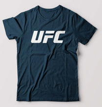 Load image into Gallery viewer, UFC T-Shirt for Men-S(38 Inches)-Petrol Blue-Ektarfa.online
