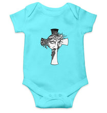 Load image into Gallery viewer, Jesus Kids Romper For Baby Boy/Girl-0-5 Months(18 Inches)-Sky Blue-Ektarfa.online
