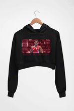Load image into Gallery viewer, Sushil Kumar Crop HOODIE FOR WOMEN-Black-Ektarfa.online
