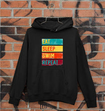 Load image into Gallery viewer, Swimming Unisex Hoodie for Men/Women-Black-Ektarfa.online
