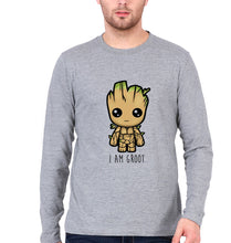 Load image into Gallery viewer, Groot Full Sleeves T-Shirt for Men-Grey Melange-Ektarfa.online
