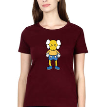 Load image into Gallery viewer, Kaws T-Shirt for Women-Maroon-Ektarfa.online
