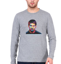 Load image into Gallery viewer, Messi Full Sleeves T-Shirt for Men-Grey Melange-Ektarfa.online
