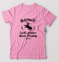 Load image into Gallery viewer, Hufflepuff Harry Potter T-Shirt for Men-S(38 Inches)-Light Baby Pink-Ektarfa.online
