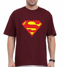 Load image into Gallery viewer, Superman Oversized T-Shirt for Men-Maroon-Ektarfa.online
