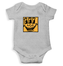 Load image into Gallery viewer, Keith Haring Funny Kids Romper Kids Romper For Baby Boy/Girl-0-5 Months(18 Inches)-Grey-Ektarfa.online
