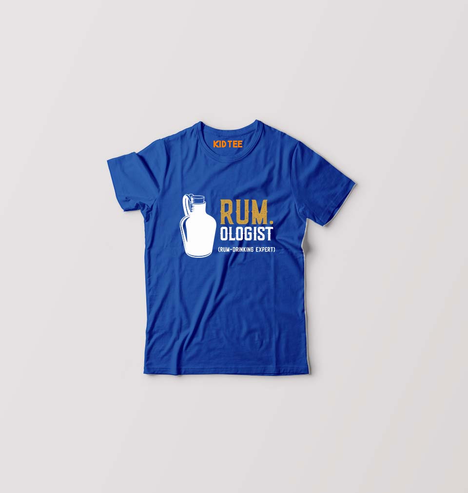Rum Kids T-Shirt for Boy/Girl-Royal Blue-Ektarfa.online