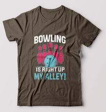 Load image into Gallery viewer, Bowling T-Shirt for Men-Olive Green-Ektarfa.online
