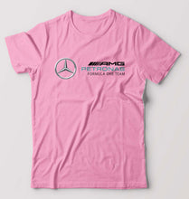 Load image into Gallery viewer, Mercedes AMG Petronas F1 T-Shirt for Men-S(38 Inches)-Light Baby Pink-Ektarfa.online
