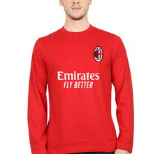 Load image into Gallery viewer, A.C. Milan 2021-22 Full Sleeves T-Shirt for Men-S(38 Inches)-Red-Ektarfa.online
