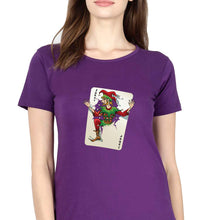 Load image into Gallery viewer, Joker T-Shirt for Women-XS(32 Inches)-Purple-Ektarfa.online
