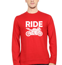 Load image into Gallery viewer, Ride Superbike Full Sleeves T-Shirt for Men-Red-Ektarfa.online

