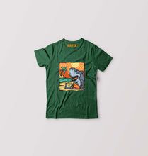 Load image into Gallery viewer, Shark Kids T-Shirt for Boy/Girl-Dark Green-Ektarfa.online
