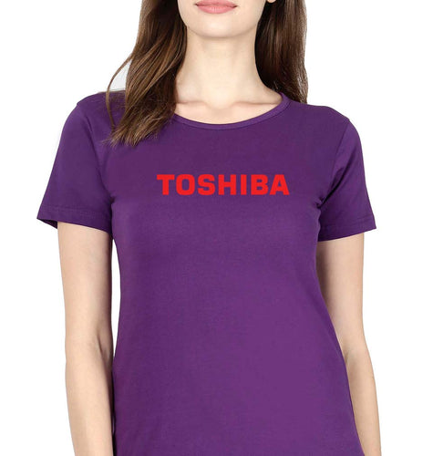 Toshiba T-Shirt for Women-Purple-Ektarfa.online