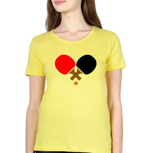 Load image into Gallery viewer, Table Tennie (TT) T-Shirt for Women-Yellow-Ektarfa.online
