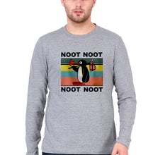 Load image into Gallery viewer, Pingu Full Sleeves T-Shirt for Men-Grey Melange-Ektarfa.online
