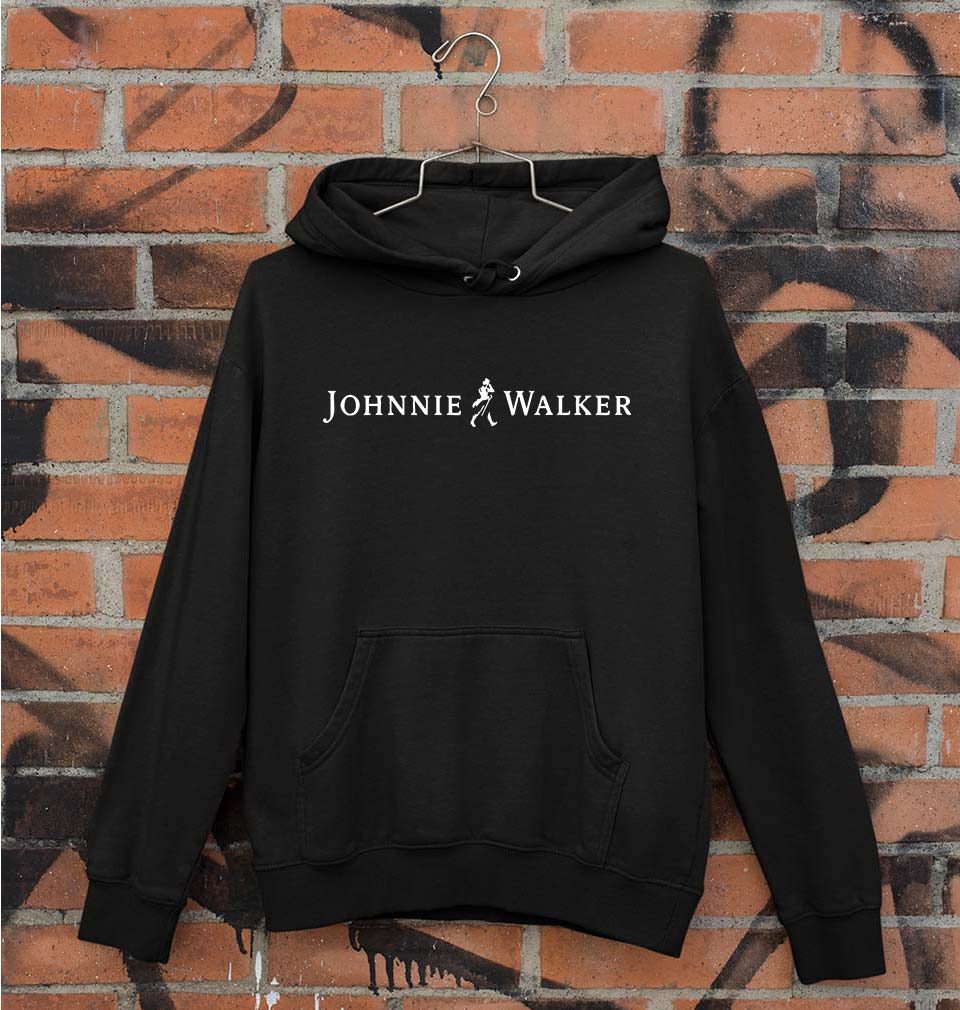 Johnnie Walker Unisex Hoodie for Men/Women-S(40 Inches)-Black-Ektarfa.online