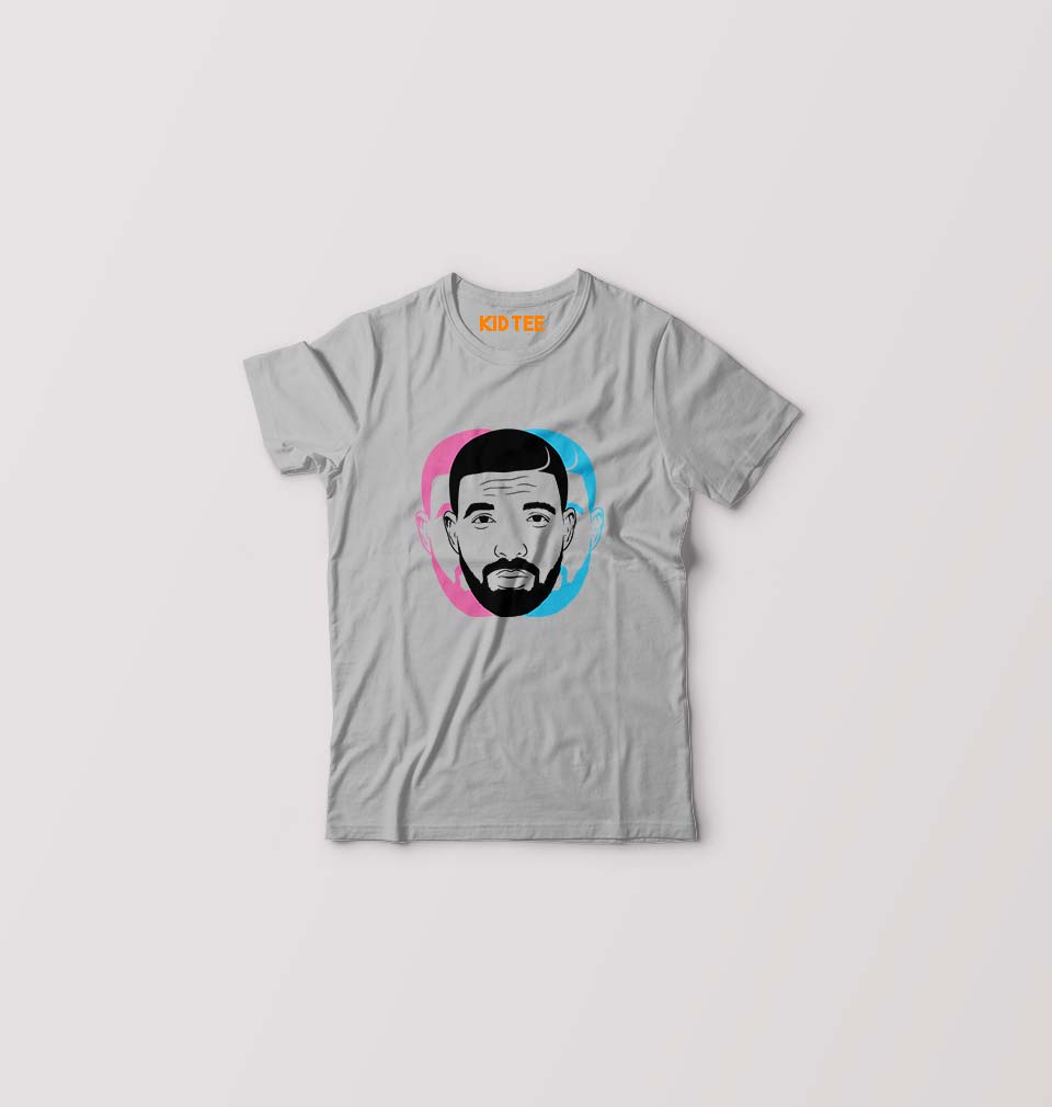 Drake Kids T-Shirt for Boy/Girl-Grey-Ektarfa.online