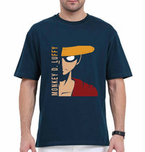 Load image into Gallery viewer, Monkey D. Luffy Oversized T-Shirt for Men-Petrol Blue-Ektarfa.online
