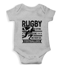 Load image into Gallery viewer, Rugby Kids Romper For Baby Boy/Girl-0-5 Months(18 Inches)-Grey-Ektarfa.online
