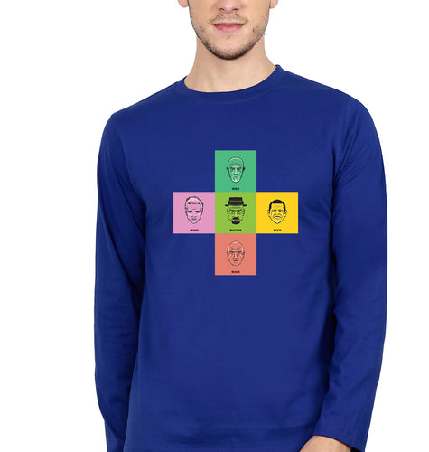 Breaking Bad Full Sleeves T-Shirt for Men-Royal Blue-Ektarfa.online