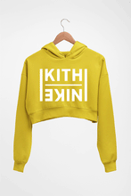 Load image into Gallery viewer, Kith Crop HOODIE FOR WOMEN-Mustard Yellow-Ektarfa.online
