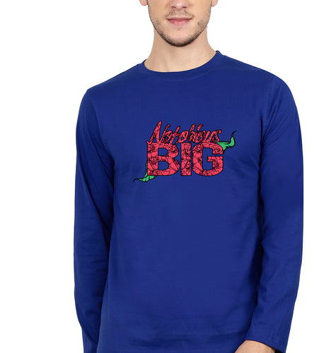 The Notorious B.I.G Full Sleeves T-Shirt for Men-Royal Blue-Ektarfa.online